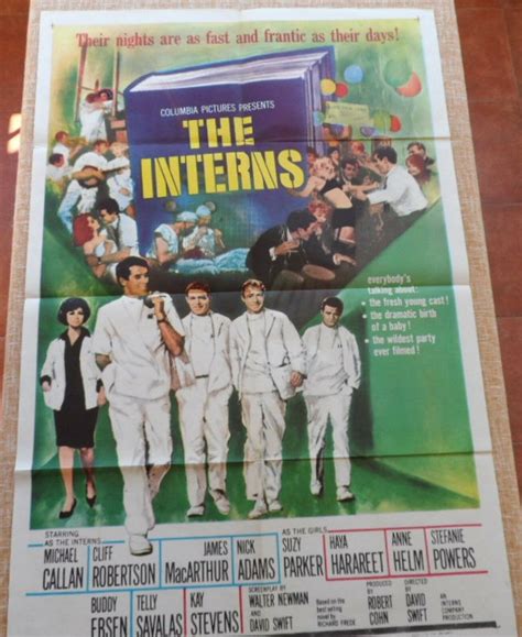 The Interns Movie Poster, Original, Folded, 1 Sheet, Michael Callan ...