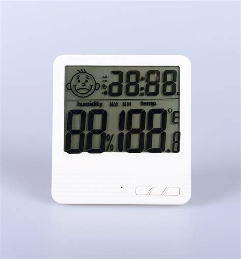 Humidity Meters White Indoor Hygrometer Thermometer For Baby Room