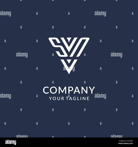 Sn Triangle Monogram Logo Design Ideas Creative Initial Letter Logo