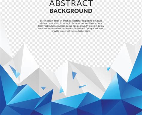 Blue Abstract Background With Polygonal Pattern Png Pngwing