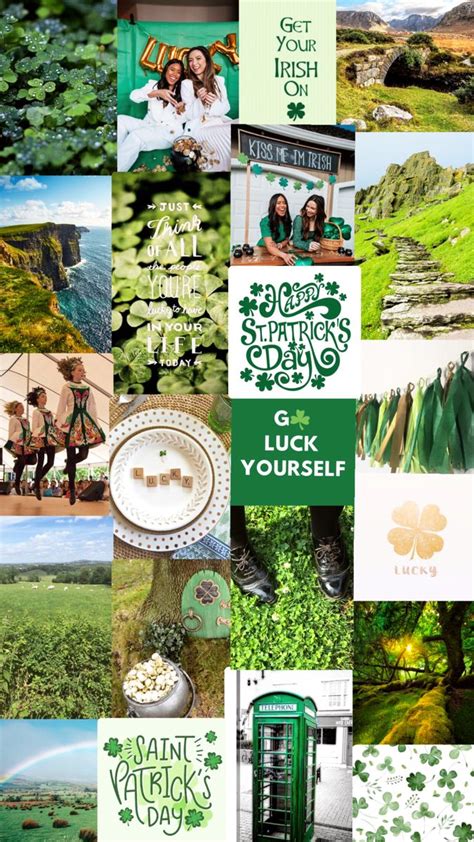 Collage St Patricks Day Aesthetic St Patricks Day Wallpaper