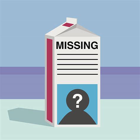 Milk Carton Missing Person Template