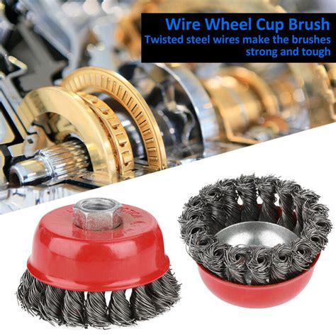 X M Screw Twist Knot Wire Wheel Cup Brush Set For Mm Mm Angle