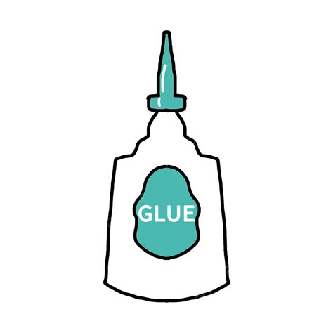 Liquid Glue Clipart Transparent Background Blue Green Liquid Bottled