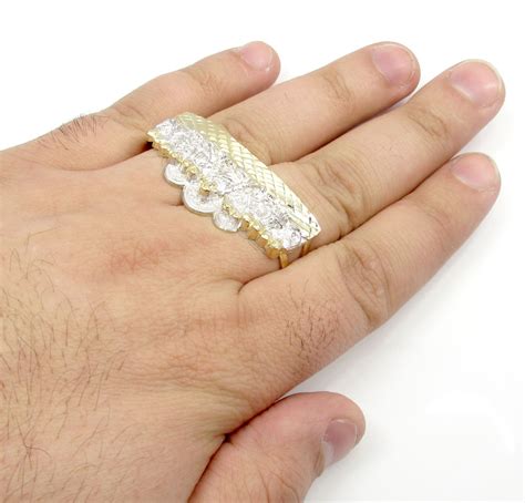 Buy 10k Yellow Gold Last Supper Two Finger Ring Online At So Icy Jewelry