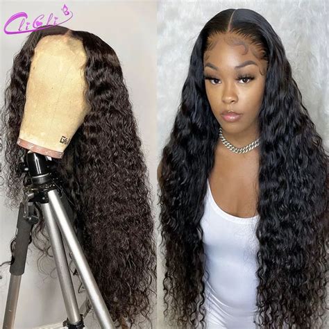 30 Inch Deep Wave Wig 13x4 Lace Frontal Wig 4X4 Closure Wig Deep Wave