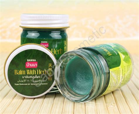 Тайский зеленый бальзам Banna Green Balm With Herb, 50g купить