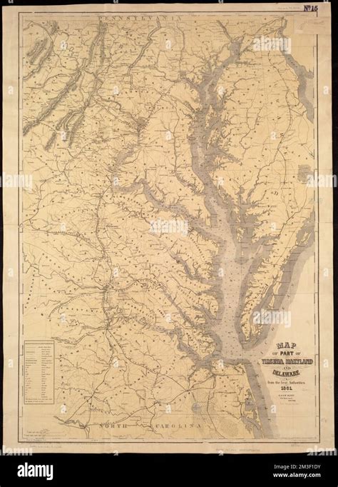 Mappa Di Parte Della Virginia Maryland E Delaware Dalle Migliori