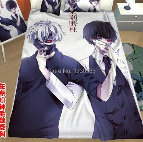 Anime Bed Sheet Tokyo Ghoul Animate Blanket Kaneki Ken 1 Size