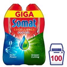 Somat Excellence Duo Gel Grease Cutting 1800 Ml Tesco Groceries