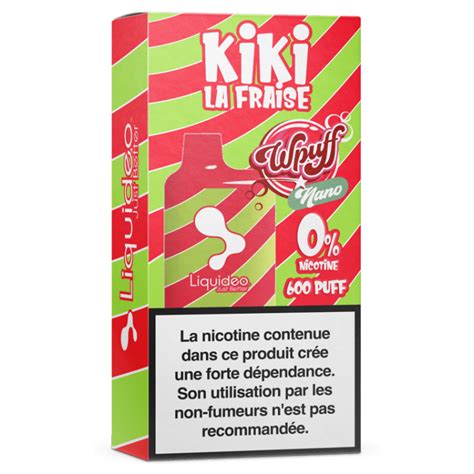 Bo Te De Wpuff Nano Kiwi Fraise E Cigarette Puffs Liquideo