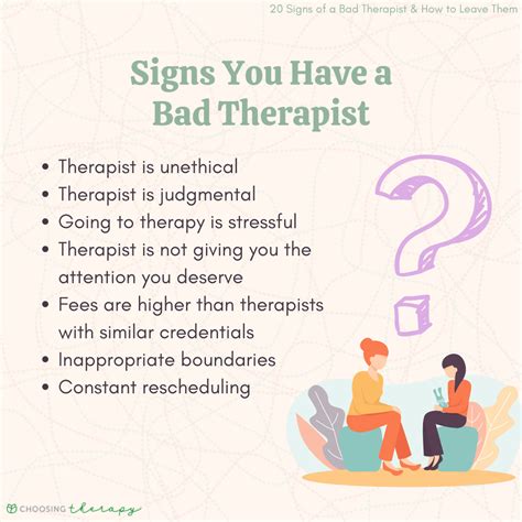 25 Signs You Have A Bad Therapist And When To Leave Them