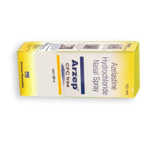 Arzep Azelastine Hydrochloride Nasal Spray Packaging Type Box