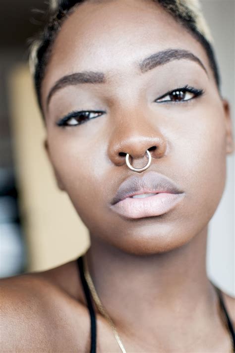 Black Girls R Pretty 2 Photo Bull Nose Ring Nose Ring Bull Nose Piercing