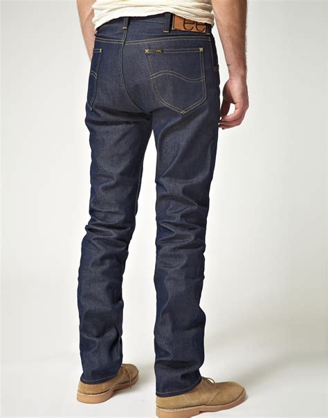 Lyst Lee Jeans Lee 101 Rider Selvedge Slim Fit Jeans In Blue For Men