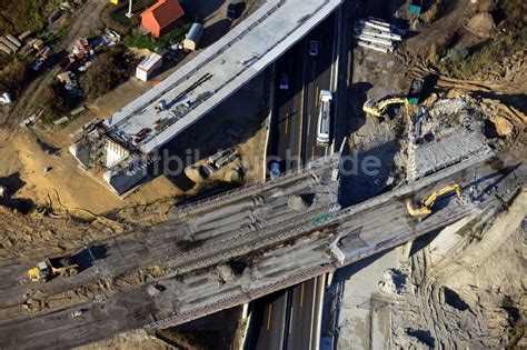 Luftbild Gro Ziethen Abbrucharbeiten Der Alten Verkehrsf Hrung Am