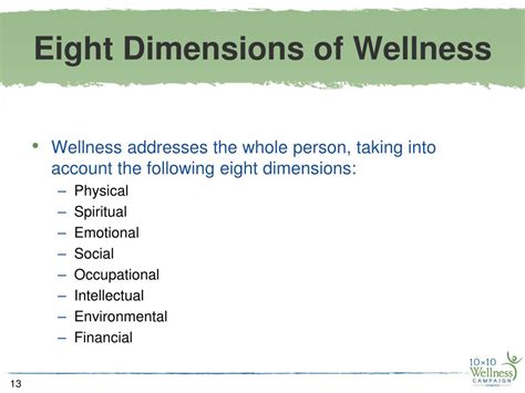 Ppt Embodying The Eight Dimensions Of Wellness Powerpoint