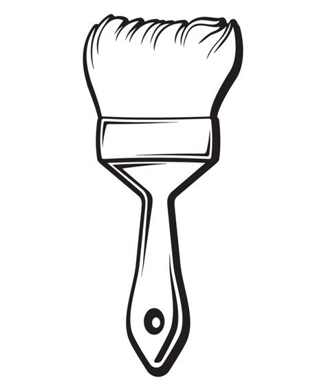 Brush Clip Art Black And White Clip Art Library Images