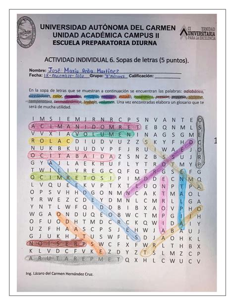 Solution Actividad 6 Sopa De Letras Y Glosario Studypool