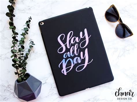 Slay All Day Decal The Perfect Holographic Decals For Your Etsy