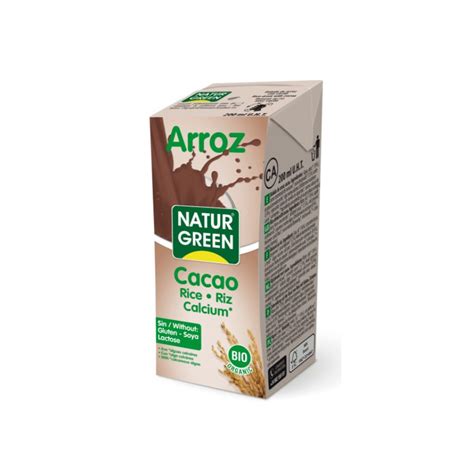 Bebida Arroz Cacao Calcio Bio 200ml Naturgreen