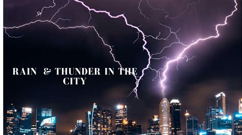 White Noise. Rain & Thunder in the City. - YouTube