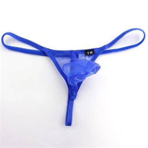 Hot Mens Low Rise Breathable G String Underwear Mesh See Through T Back Briefs Sexy Pouch