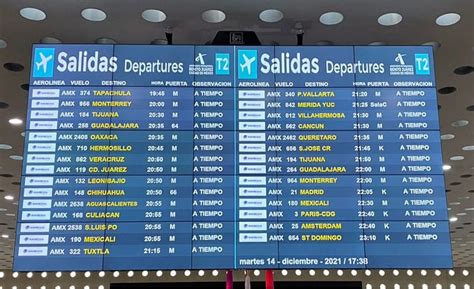 AsÍ Funcionan Los Nuevos Horarios En Pantallas Del Aeropuerto De La Cdmx