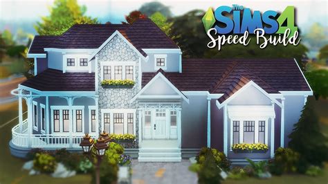 Rodzinny Ameryka Ski Dom Z Ogrodem The Sims Speed Build Youtube