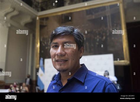 El Diputado Alejandro Vilca Es Visto En El Congreso De Argentina Antes