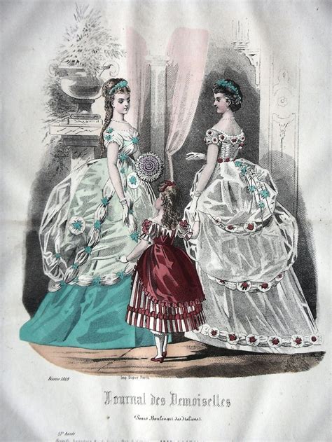 Journal Des Demoiselles 1869 Fashion Plates Fashion History Western