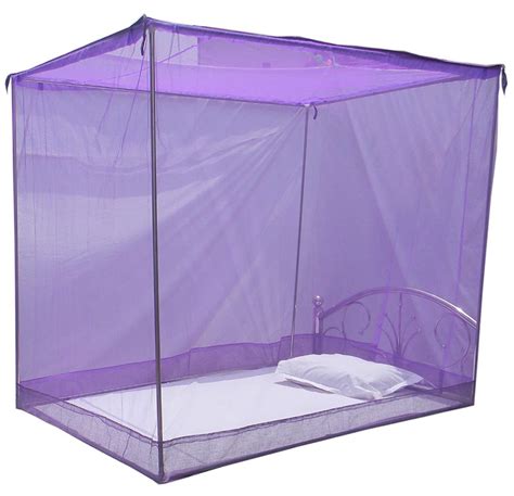 Violet Single Bed Cotton Edge Traditional Mosquito Net Size 7 X 6 X 6