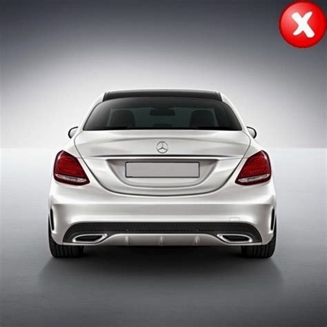 New Genuine Mercedes Benz C Class S Rear Bumper Bottom Cover With