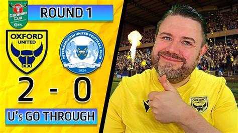 Oufc Get Through In The Carabao Cup Oxford United Peterborough