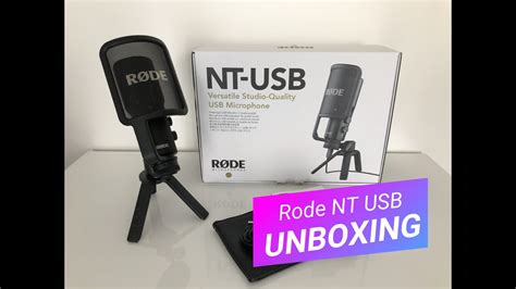 Rode Nt Usb Mikrofon Unboxing Deutsch Youtube