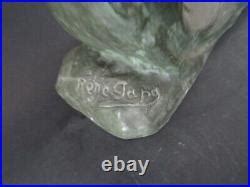 RENE PAPA STATUE SCULPTURE ART DECO en régule mouette flying gull