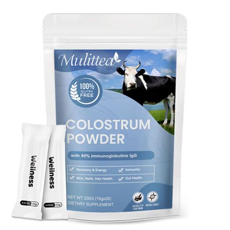 Mulittea Bovine Colostrum Powder Igg Highly Concentrated Pure