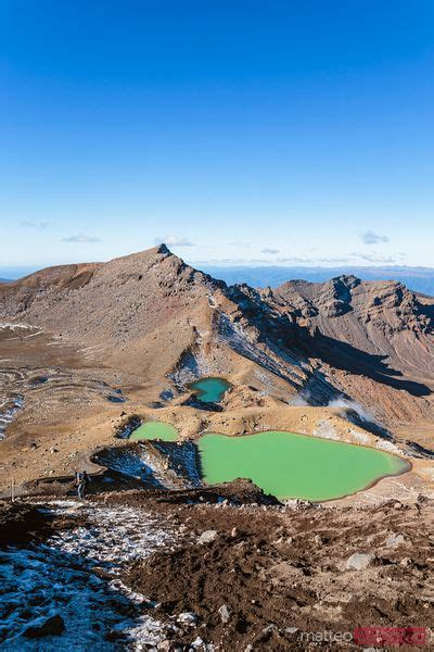 Emerald Lakes And Red Crater Tongariro National Park New Zealand