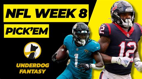 Nfl Week 8 Best Player Picks On Underdog Fantasy Nfl Week 8 Pickem