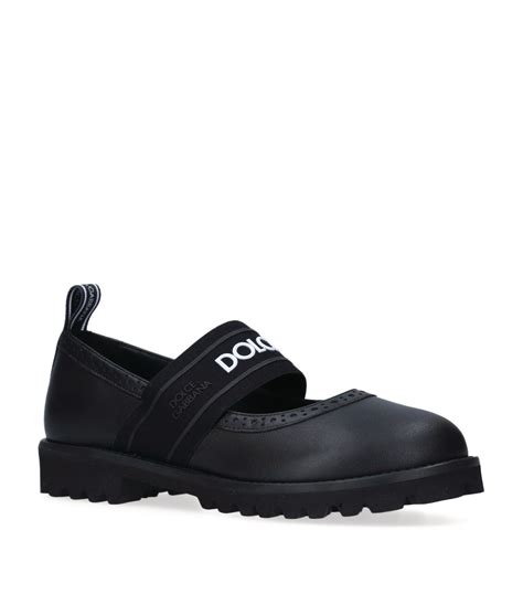 Dolce & Gabbana Kids Leather Susie Shoes | Harrods US