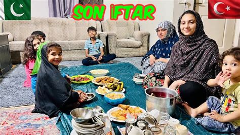 Son iftarı hep beraber yaptık Bayram temizliği Tamamlandi sofrada