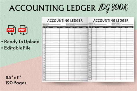 Accounting Ledger Log Book Kdp Interior Graphic By Faiz Designer