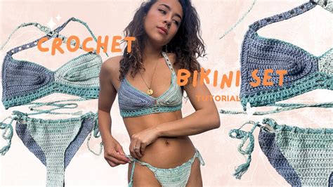 How To Crochet A Bikini Top And Bottom Set Crochet Tutorial