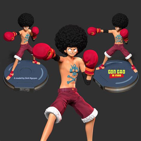 Fichier D Afro Luffy One Piece Fanartdesign Pour Impression D