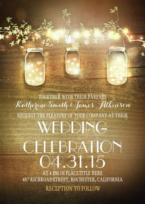 28 Rustic Wedding Invitation Design Templates Psd Ai