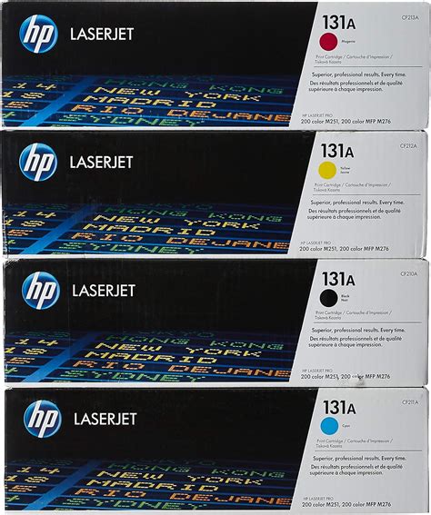 Hp A Laserjet Toner Cartridge Set Black Cyan Magenta And Yellow