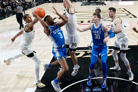 College Basketball Wake Forest Upsets No 14 Duke Salisbury Post