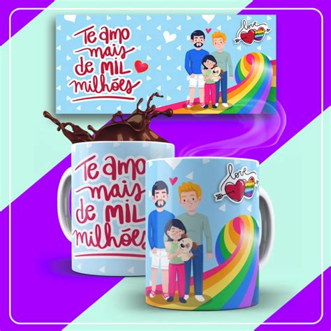 Caneca Personalizada Lgbt Te Amo Mais de Mil Milhões Elo7