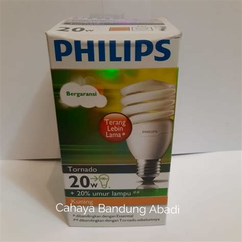 Philips Lampu Tornado Watt Kuning Lazada Indonesia