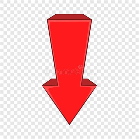 Red Down Arrow Icon Icon Cartoon Stock Illustrations 620 Red Down